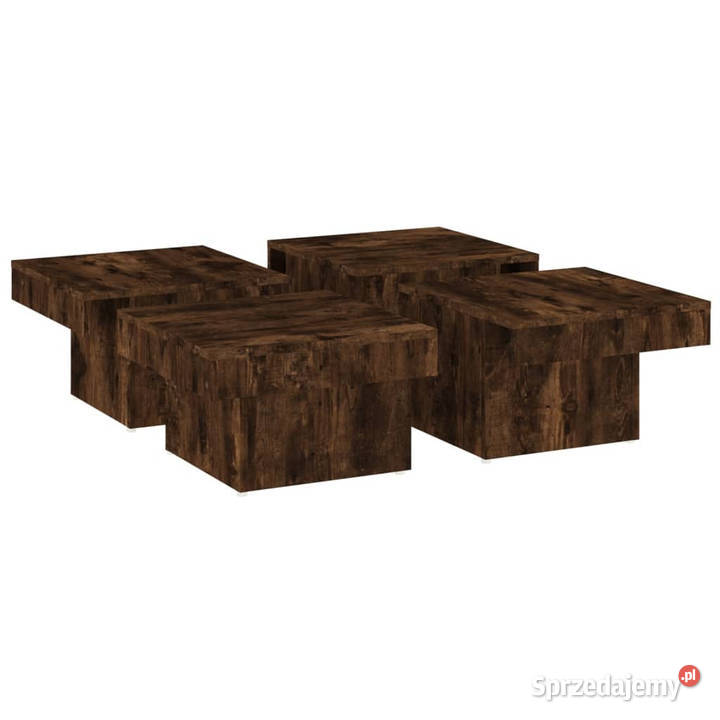 Stolik kawowy przydymiony dąb 90x90x28 WM826635 Stoły mazowieckie Warszawa