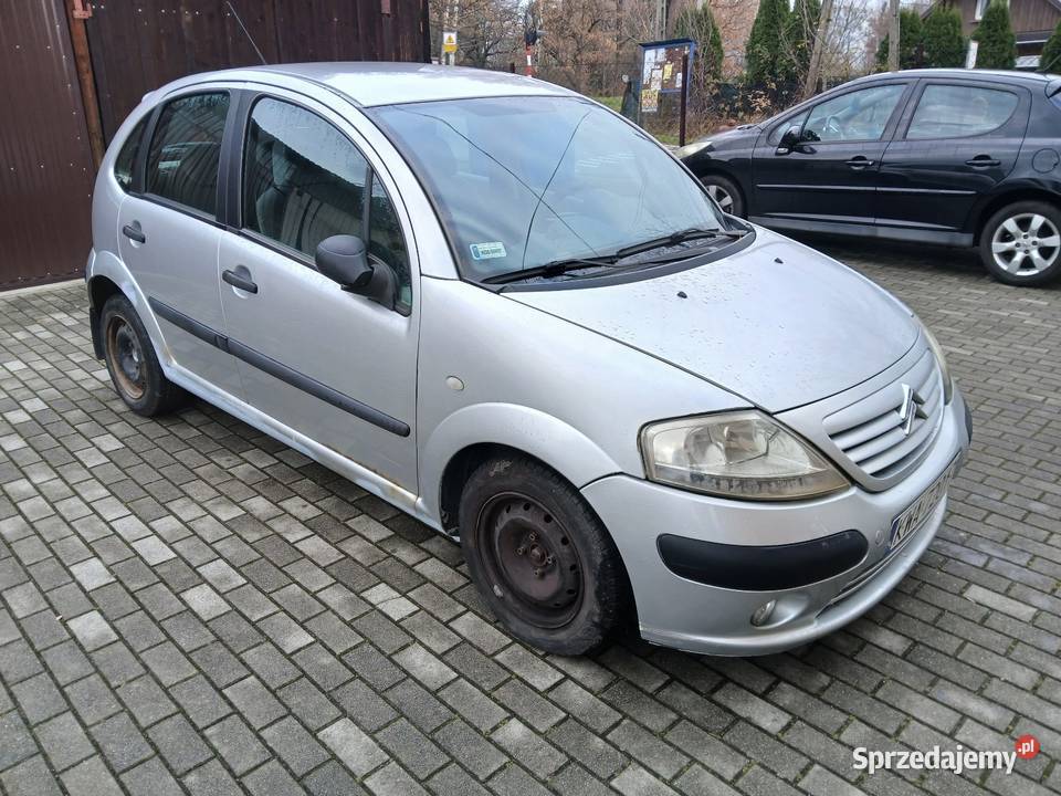 Citroen c3 14 benzyna srebrny Wadowice