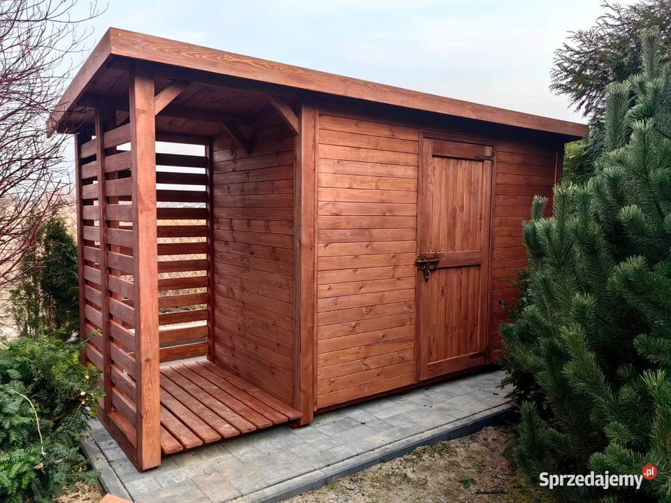 Domek narzędziowy 3 x 15m drewutnia 1 x 15m z Kalety