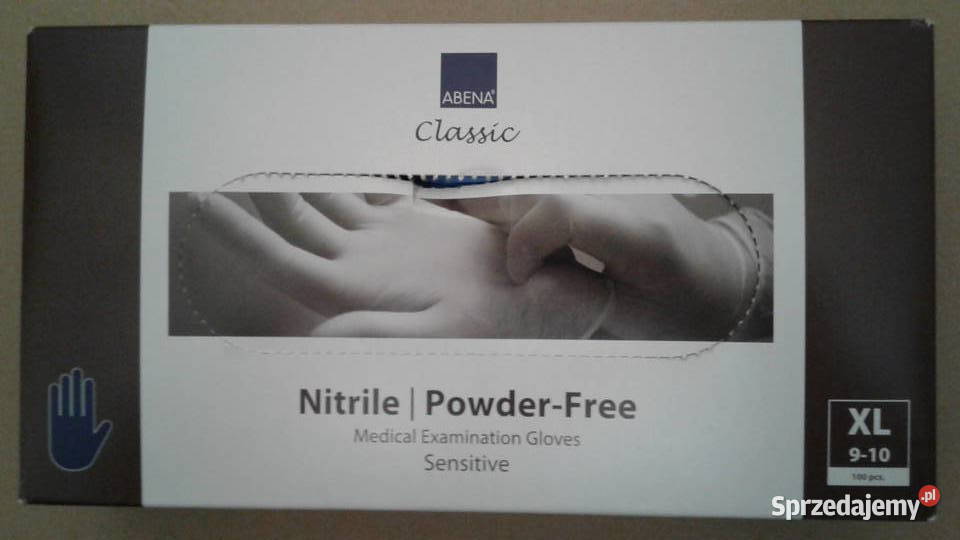 Rękawiczki nitrylowe rozmiar XL - 9-10 - 100 szt. - blue.