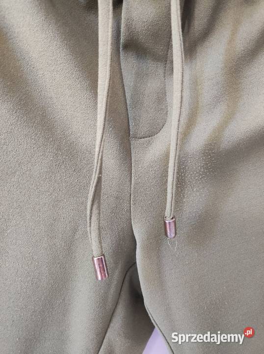 spodnie joggersy khaki oliwkowe mohito z Kielce