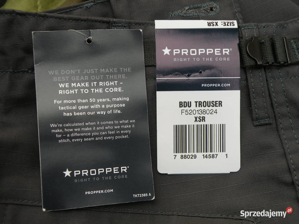 Spodnie BDU PROPPER gray ripstop xsmall Wrocław sprzedam