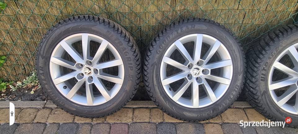 Alufelgi 16 cal 5x100 opony zimowe Goodyear Trzebiatów