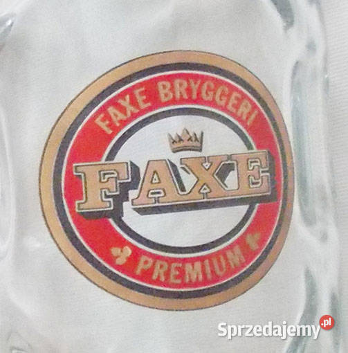 duży kufel do piwa vintage kufel ze szkła faxe zachodniopomorskie Szczecin sprzedam