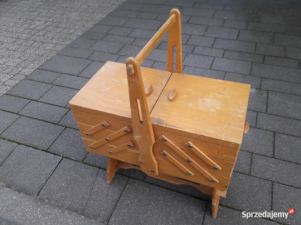 Stary niciak przybornik na kolekcje na nóżkach Warszawa sprzedam