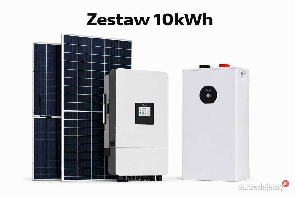Zestaw budżetowy 10kWh LV panele inwerter 3 fazy Instalacje