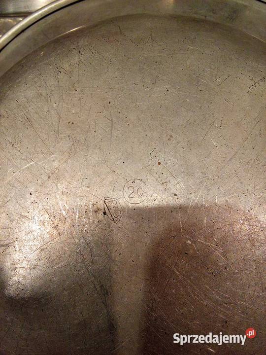 Talerz aluminiowy zabytkowy Chojnów
