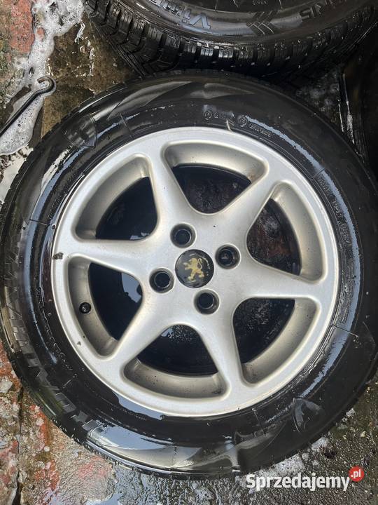 Felgi 15 rozstaw 4x108 2 nowe opony Piotrków Trybunalski sprzedam