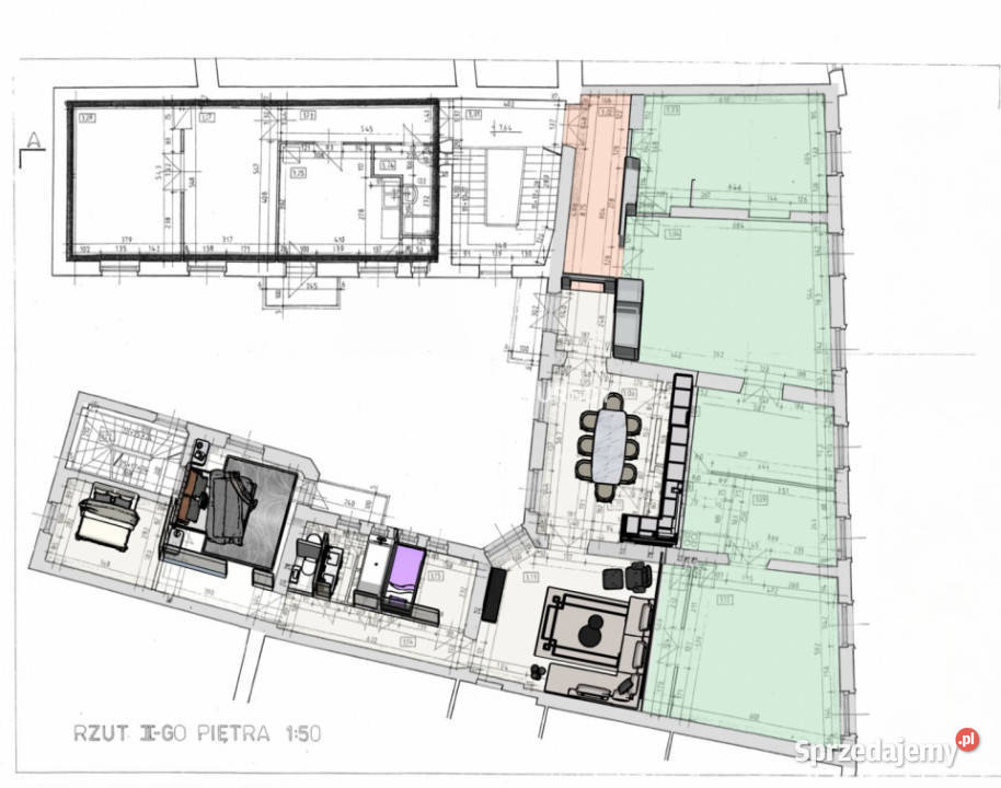 Mieszkanie 125m2 7 pok Kraków małopolskie