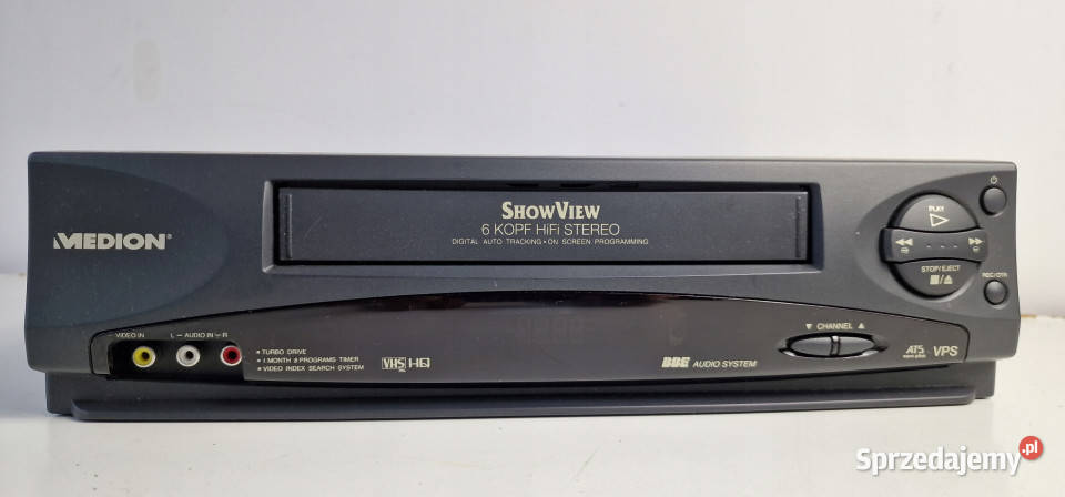 Medion VideoVHS 6 głowic MD 9023 MD9023 VHS Elektronika wielkopolskie Międzychód