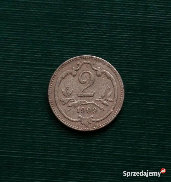 AUSTRIA 2 halerze 1909r Gliwice
