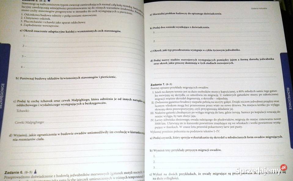 Teraz matura Biologia Zadania i arkusze