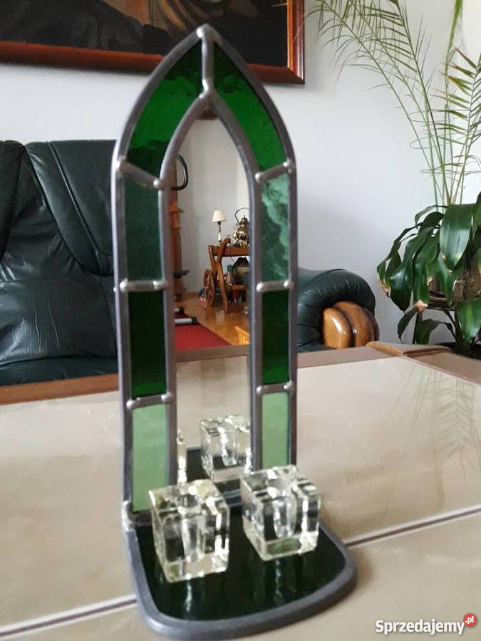 Witraż świecznik Alison Keers Janów Lubelski