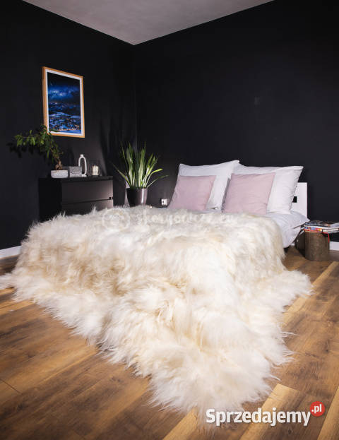 Narzuta ze skóry owczej islandzkiej białakrem małopolskie sprzedam