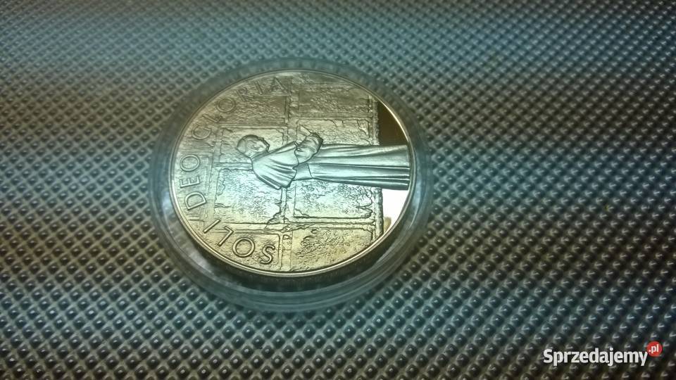 moneta 10 liras 2005 Jan Paweł II Soli Deo mazowieckie Warszawa