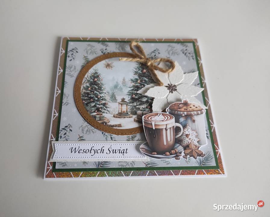 Kartka bożonarodzeniowa handmade gwiazda Łódź sprzedam
