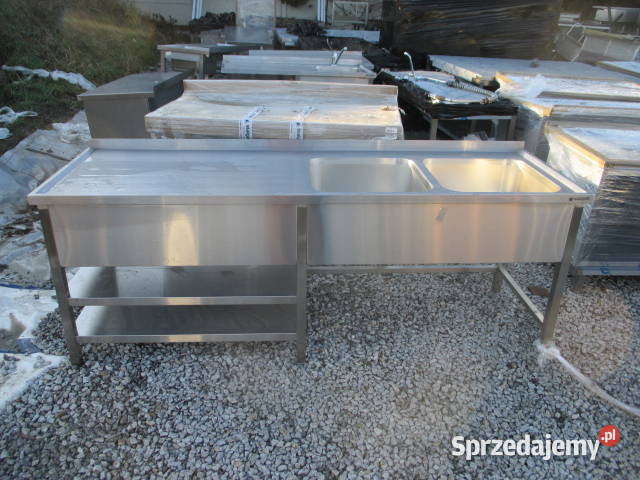 Zlew Gastronomiczny 2 Komorowy Stół Ze Zlewem i wielkopolskie Ostrów Wielkopolski sprzedam