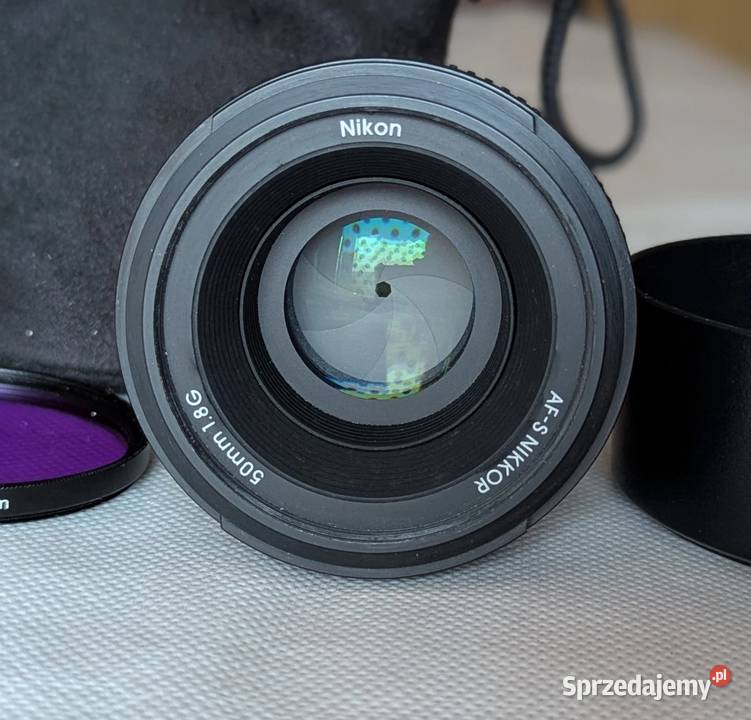 Obiektyw Nikon AFS Nikkor 50mm f18G Filtr Osłona Warszawa