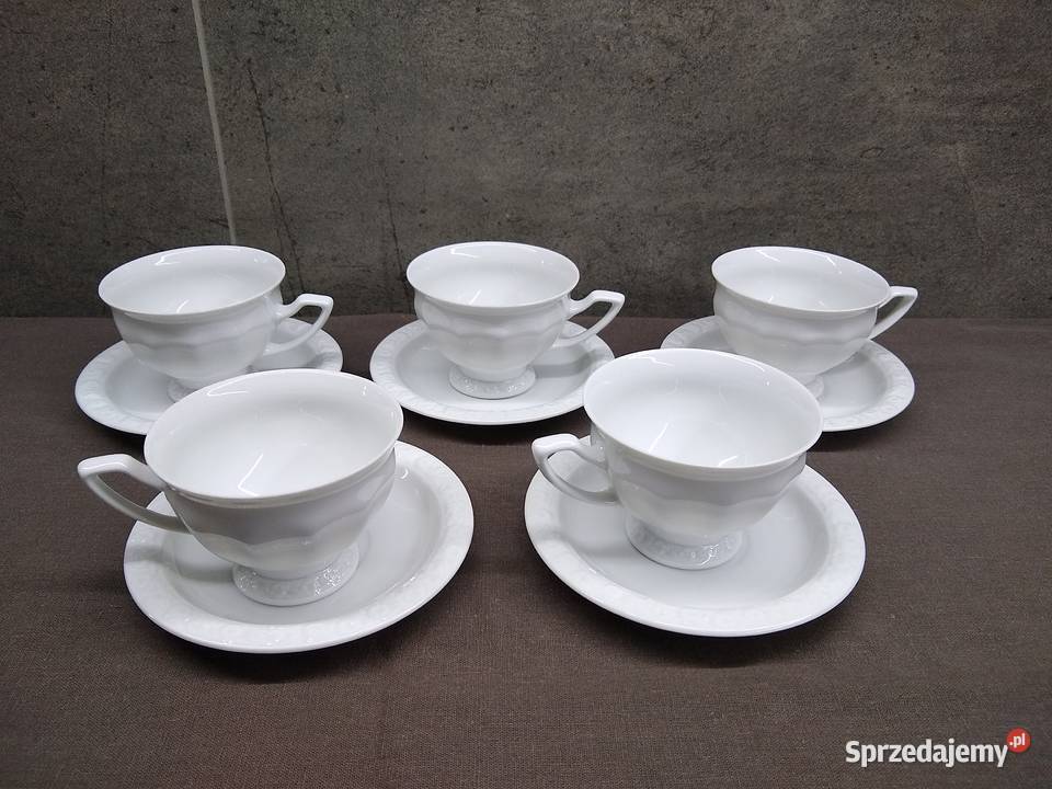 Filiżanka spodek Rosenthal Biała Maria