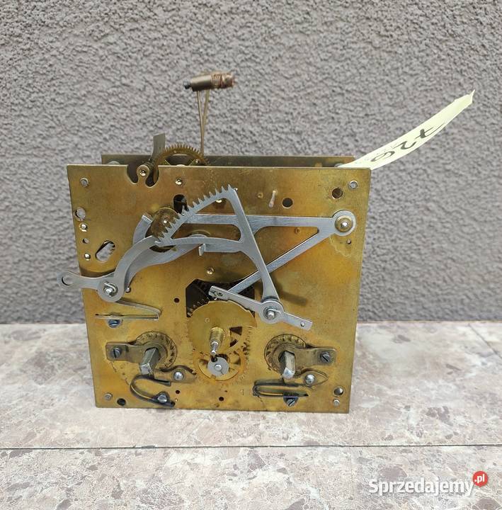 726 Mechanizm starego zegara ściennego Mauthe Tczew
