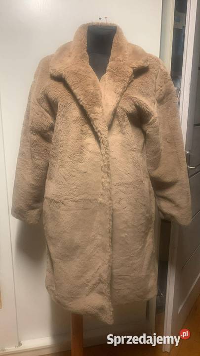 Brązowe futerko z kołnierzem Kurtki i płaszcze podkarpackie
