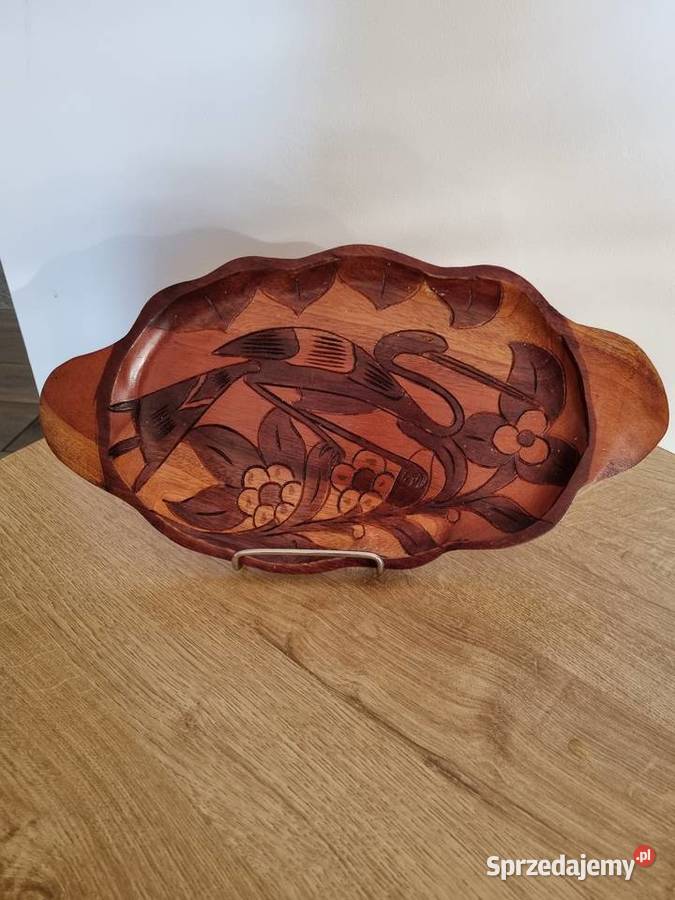 Taca Drewniana Vintage wielkopolskie Wola Podłężna