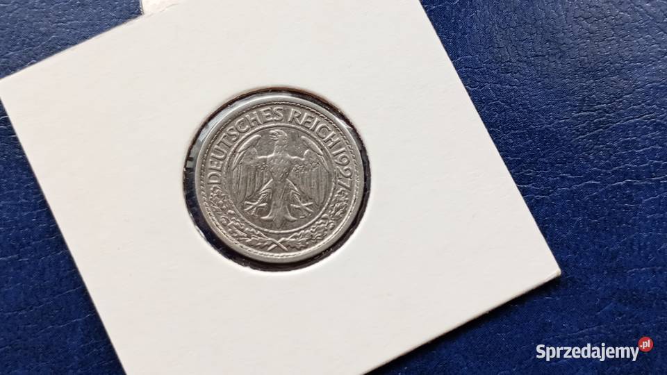 Stare monety 50 pfennig 1927 A Niemcy