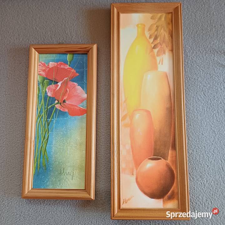 Obrazki widoczki 2 maki wazony Obrazki i obrazy Sieradz