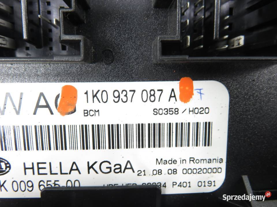 BSI SKODA SUPERB II 3T4 18 TSI BZB 1K0937087A małopolskie sprzedam