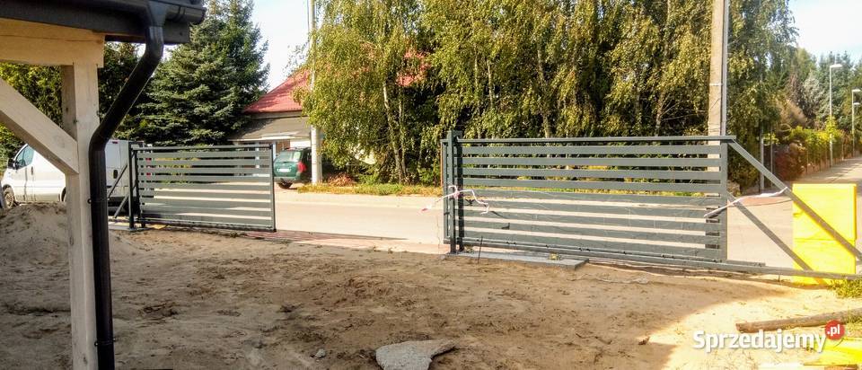 Bramy przesuwane podwójne 11m Bramy Balustrady