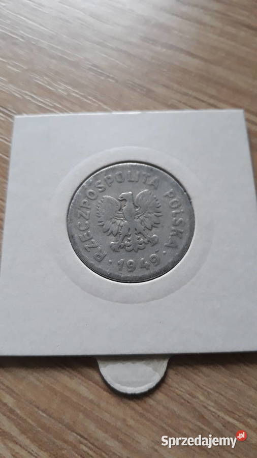 1 złoty 1949 r Aluminium 4 ładna wielkopolskie Konin