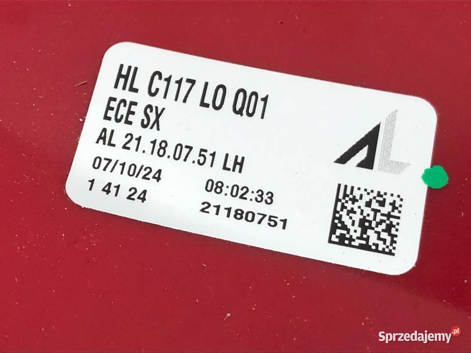 MERCEDES CLA W117 117 LAMPA LEWA TYŁ TYLNA osobowe Skarżysko-Kamienna sprzedam