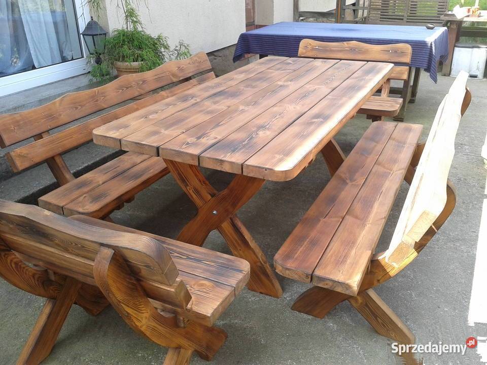Meble ogrodowe tarasy altany itp drewno Łomża