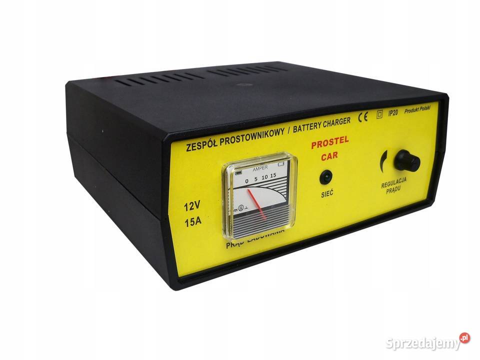 PROSTOWNIK 12V 15A Z REGULACJĄ PROSTEL Prostowniki warsztatowe Motoryzacja Gniezno