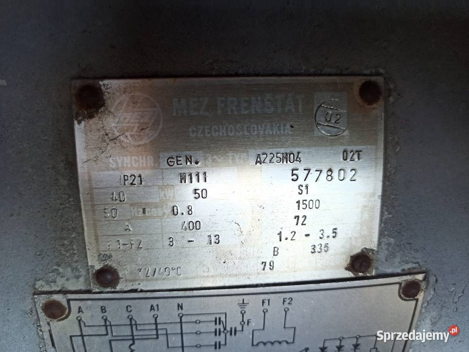 Agregat prądotwórczy AM4T1 50 KVA Praga ifa nie lubelskie