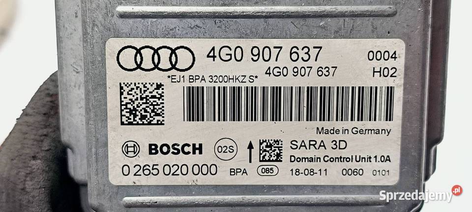 SENSOR AIRBAG AUDI A6 C7 4G0907637 Lipno
