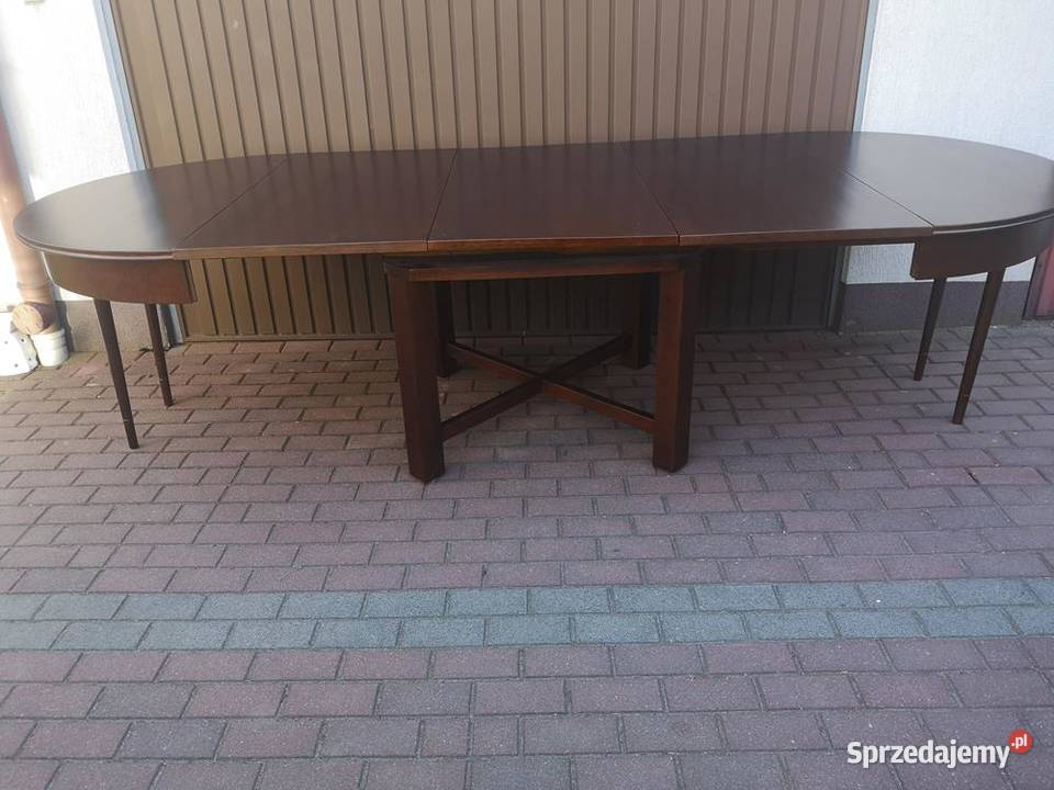 Stół Okrągły ARTDECO Dębowy 125 Solidny Zgrabny Swarzędz sprzedam