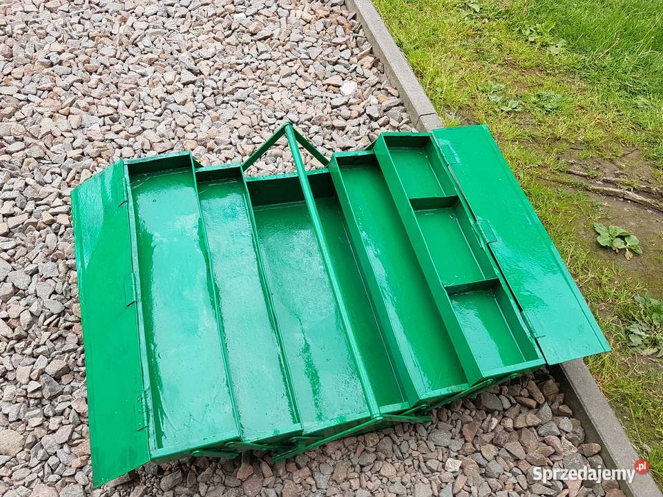 Skrzynka narzędziowa metalowa z PRL Wieliczka
