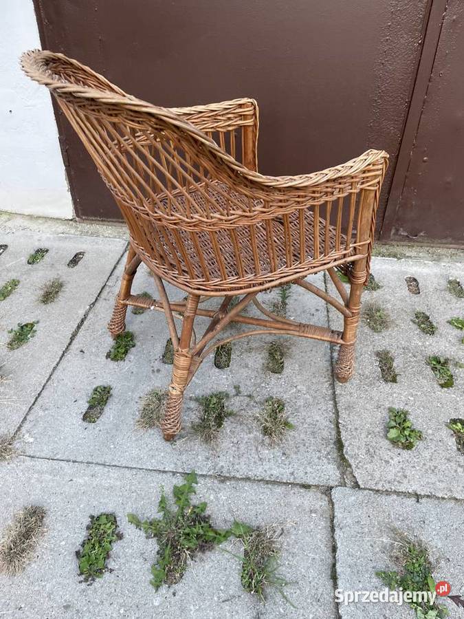 wiklinowy fotel Krzesła ogrodowe Pruszcz Gdański