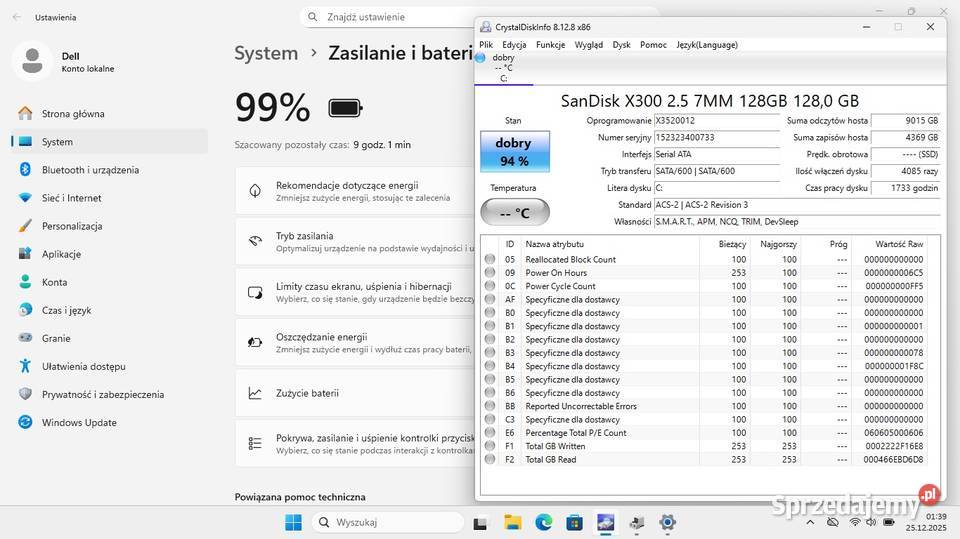 Laptop Dell Latitude 3340 i5 ram 8GB ssd Kraków