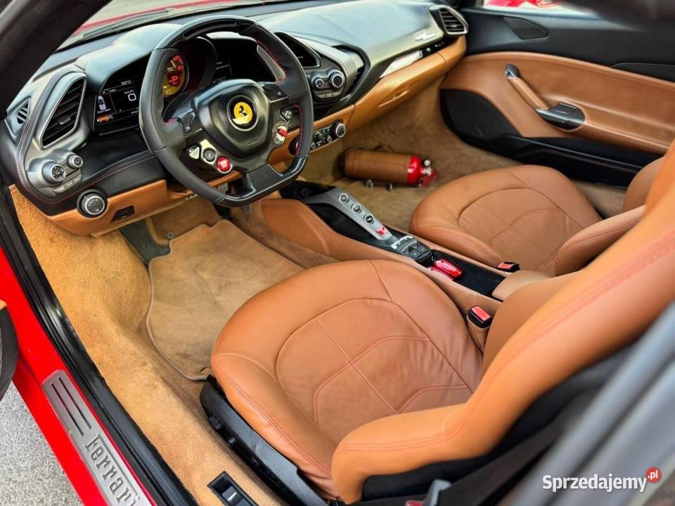 2017 Ferrari 488 Spider 39L nieuszkodzony Wrocław sprzedam