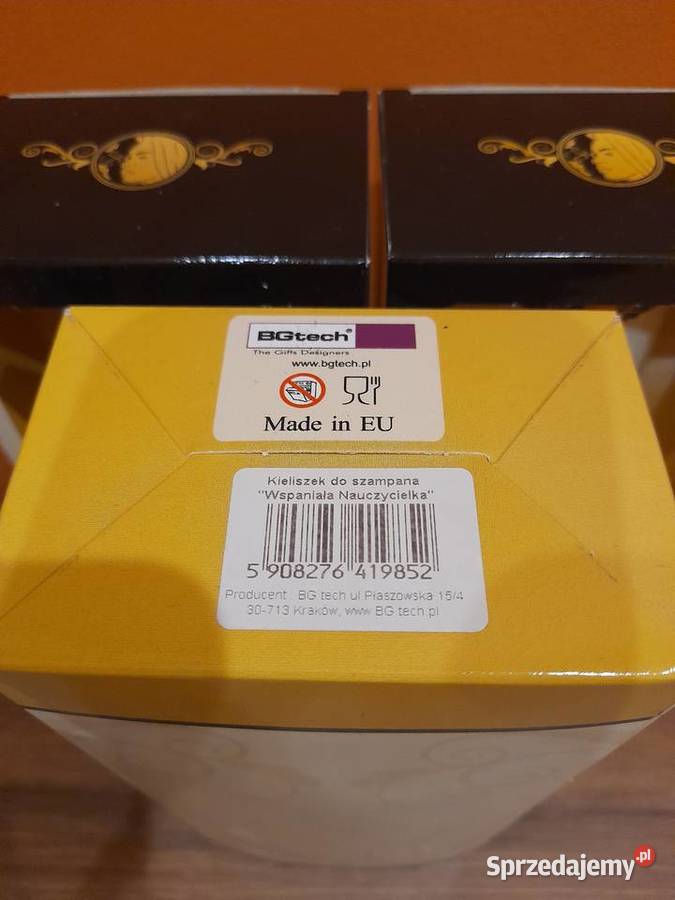 Kieliszki do szampana Dzień Nauczyciela Zastawa stołowa Konin