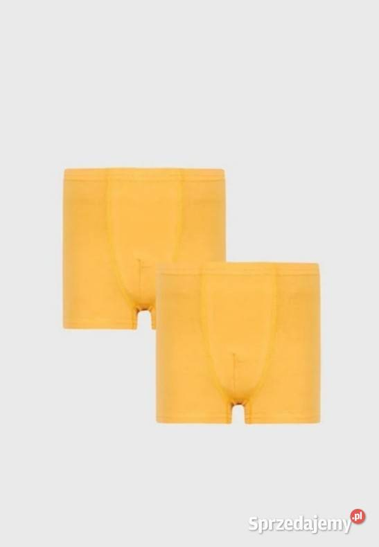 2 PACK żółtych bokserek Basic 158164 żółty Kraków sprzedam