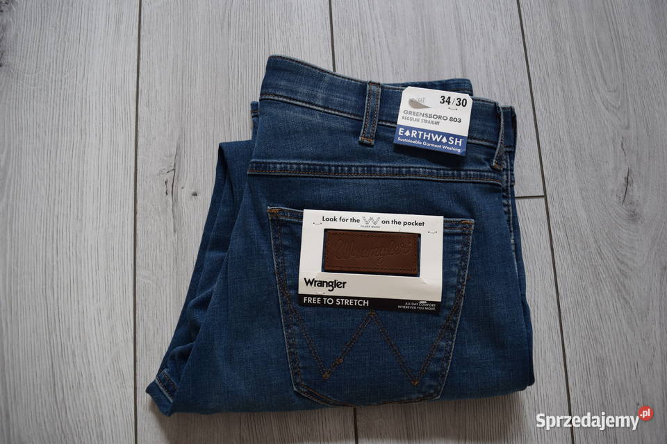 Spodnie Oryginał WRANGLER 34 30 Nowe Okazja Olsztyn