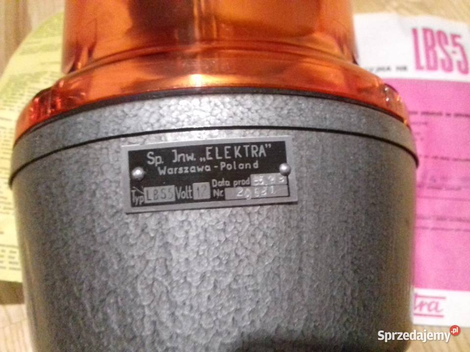 KOGUT PRL LAMPA BŁYSKOWA MILICJA Gorlice