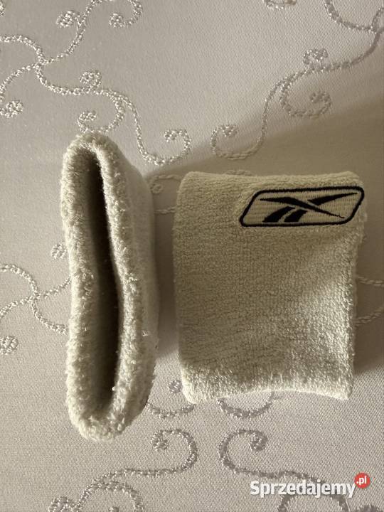 Frotki Reebok vintage lata 90 białe opaski na Czerwionka-Leszczyny
