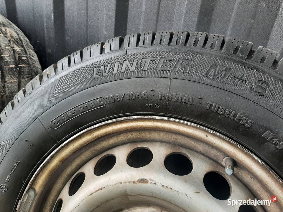 Opony zimowe plus felgi sprinter 906 215 65 16 c Busko-Zdrój sprzedam