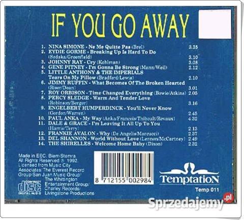 IF YOU GO AWAY album CD znanych artystów lat CD Płyty i kasety śląskie Chorzów