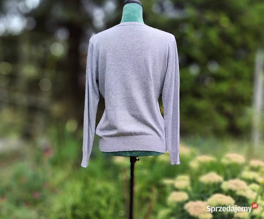 Szary prosty sweter L 40 XL 42 szary/srebrny zachodniopomorskie Szczecin