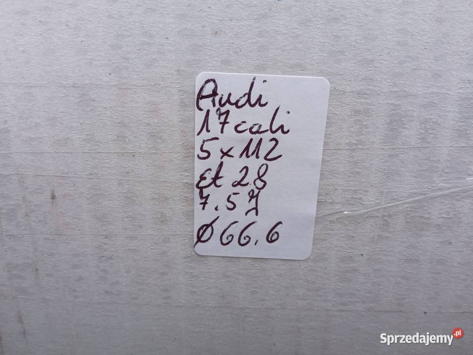 Felgi Audi 17 5x112 et28 75J dekielki Średnica 17" świętokrzyskie Szczukowskie Górki